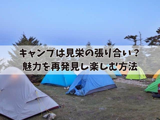 キャンプは見栄の張り合い？魅力を再発見し見栄を超え楽しむ方法