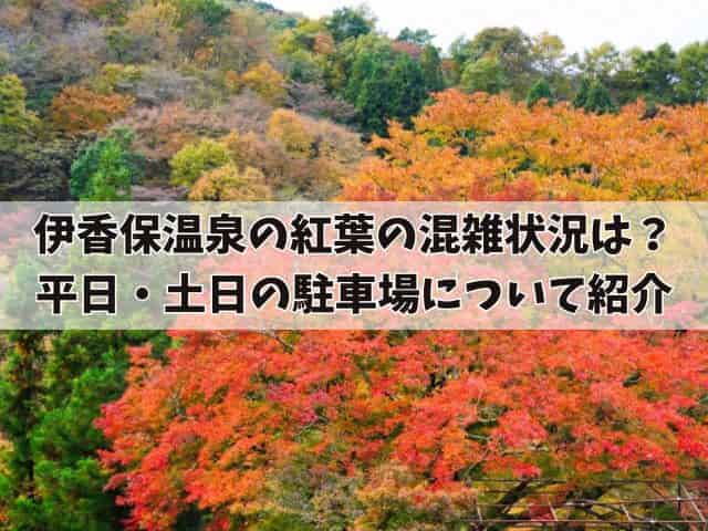 伊香保温泉の紅葉の混雑状況は？平日・土日の様子や駐車場について紹介